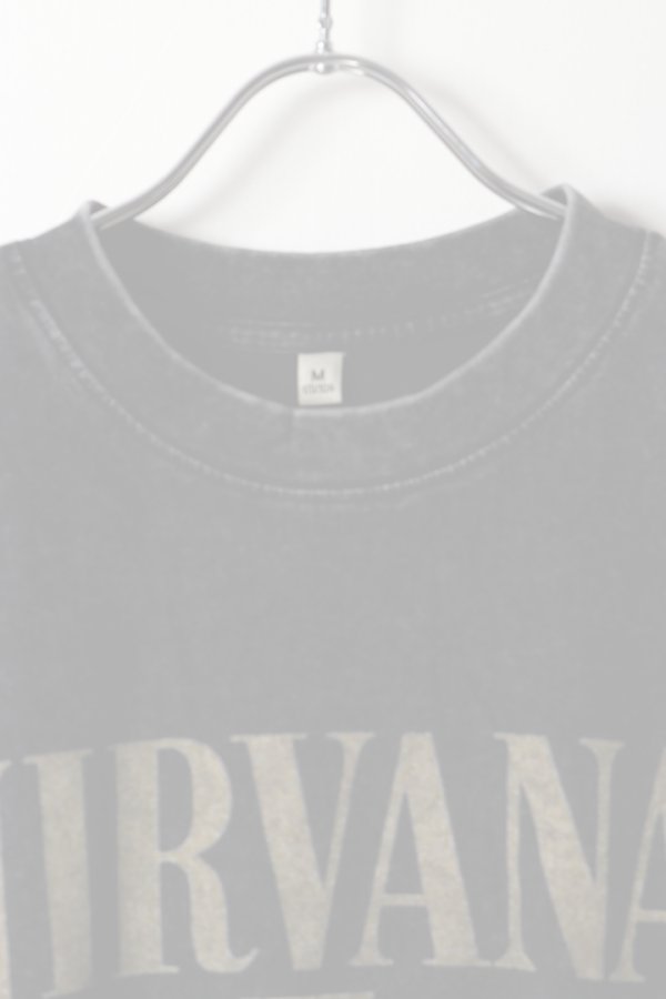 画像2:   NIRVANA Print Round Neck T-shirt{-BFS} (2)
