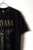 画像4:   NIRVANA Print Round Neck T-shirt{-BFS} (4)