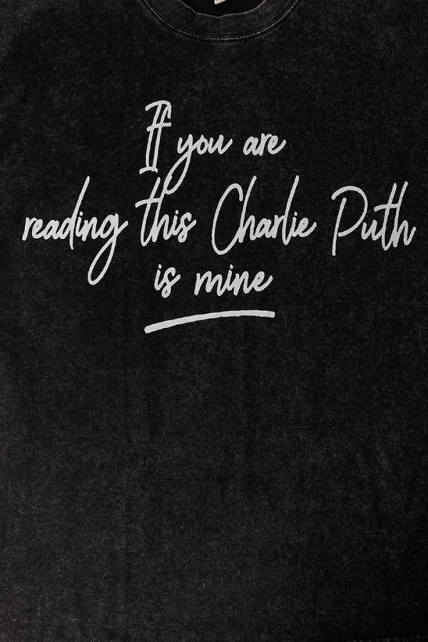 画像4: Charlie Puth Print Round Neck T-shirt{-BFS} (4)