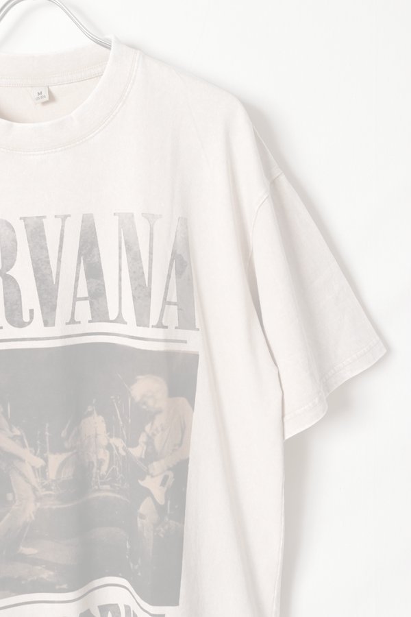 画像3:   NIRVANA Print Round Neck T-shirt{-BFS} (3)