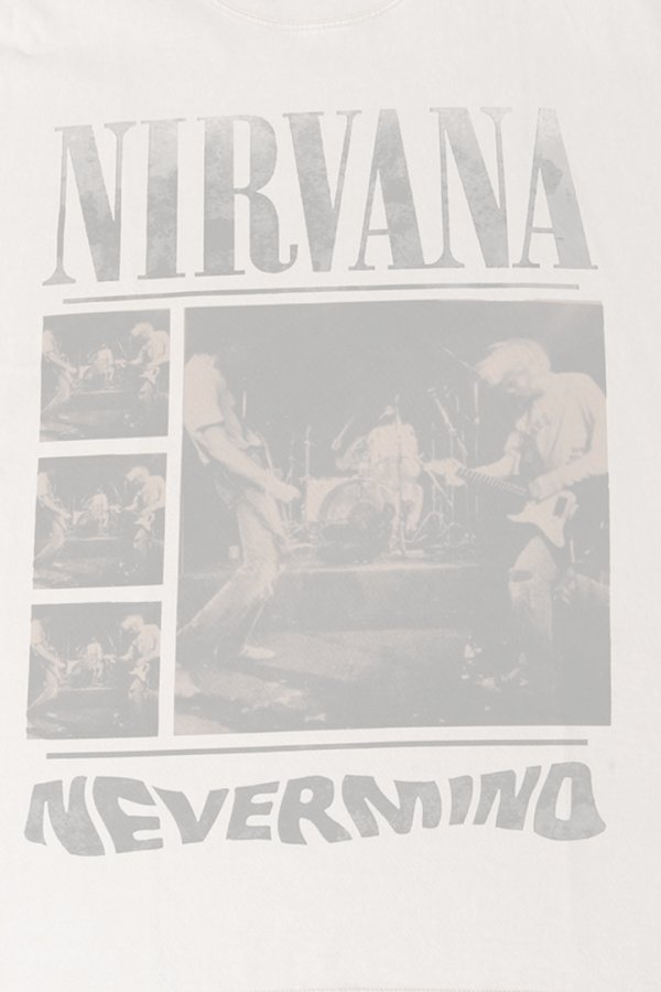 画像4:   NIRVANA Print Round Neck T-shirt{-BFS} (4)