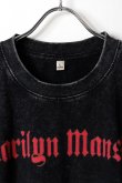 画像2: Marilyn Manson Print Round Neck T-shirt{-BFS} (2)