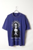 画像1: Marilyn Manson Print Round Neck T-shirt{-BFS} (1)