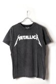 画像1: METALLICA メタリカ (結成 45周年 ) - Logo / Stone Wash / Tシャツ / メンズ{2601356966-BFS} (1)