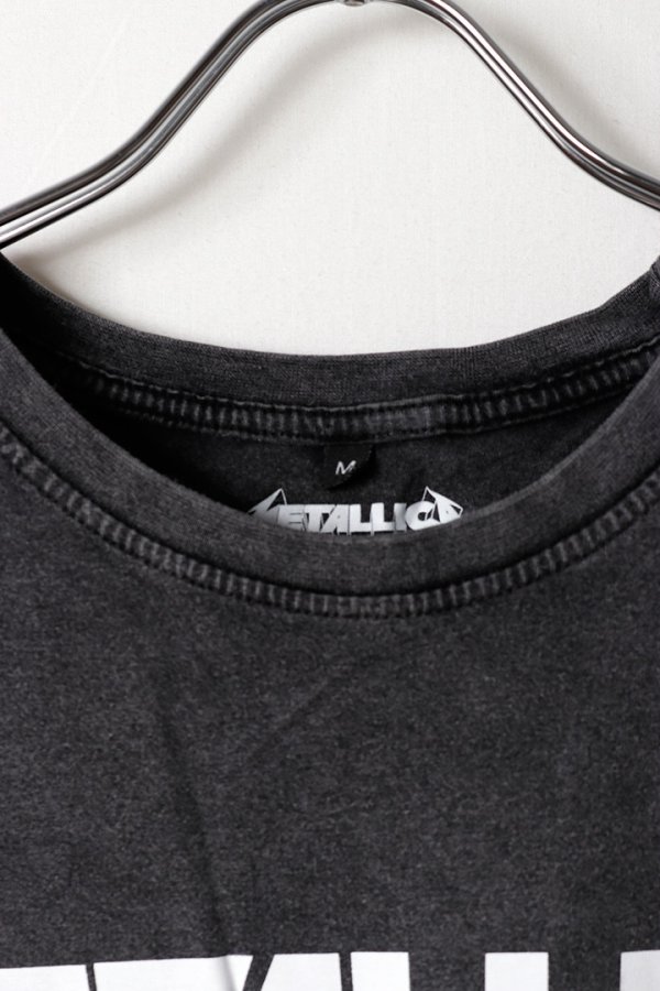 画像2: METALLICA メタリカ (結成 45周年 ) - Logo / Stone Wash / Tシャツ / メンズ{2601356966-BFS} (2)