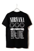 画像5: NIRVANA ニルヴァーナ (Nevermind 35周年 ) - Tour '91 / バックプリントあり / カーボンソフト加工 / Tシャツ / メンズ{-BFS} (5)