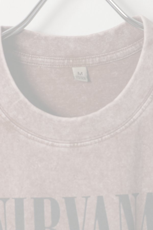 画像2: NIRVANA Print Round Neck T-shirt{-BFS} (2)