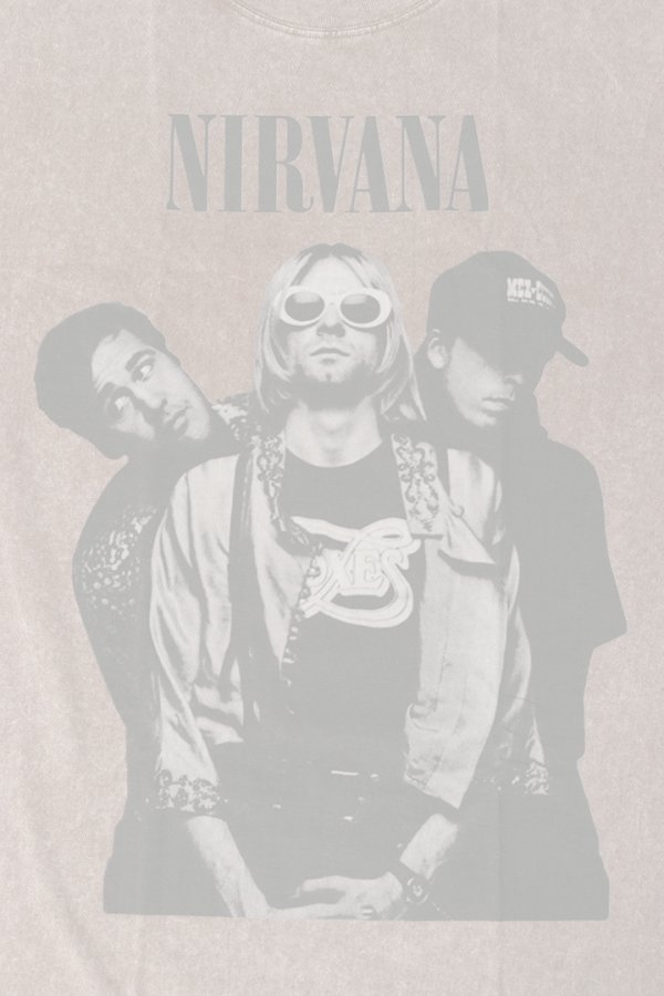 画像4: NIRVANA Print Round Neck T-shirt{-BFS} (4)