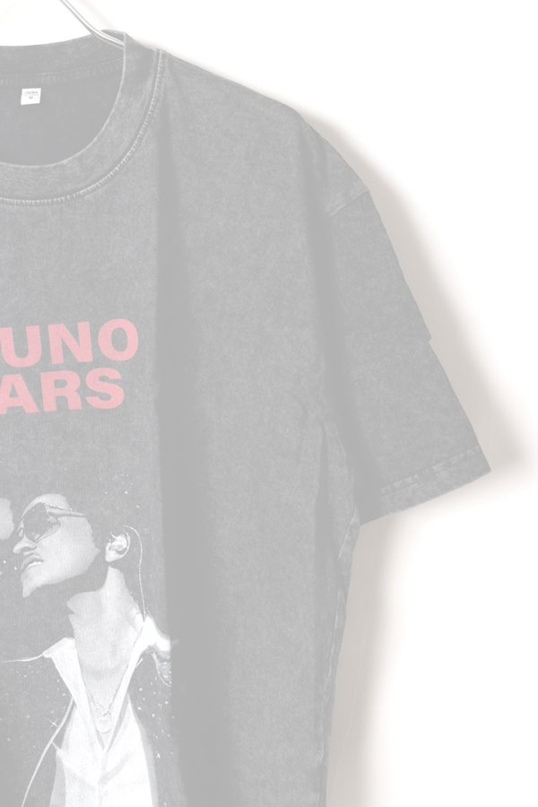 画像3:  {SOLD} Bruno Mars Print Round Neck T-shirt{-BFS} (3)