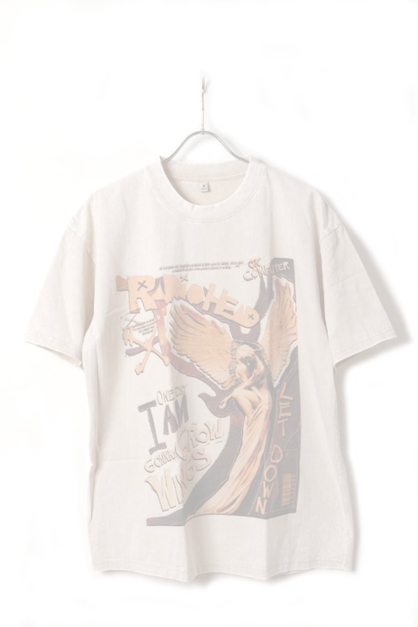 画像1: RADIOHEAD Print Round Neck T-shirt{-BFS} (1)
