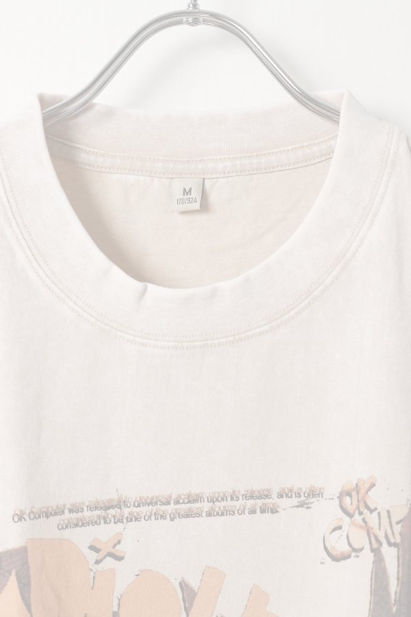 画像2: RADIOHEAD Print Round Neck T-shirt{-BFS} (2)