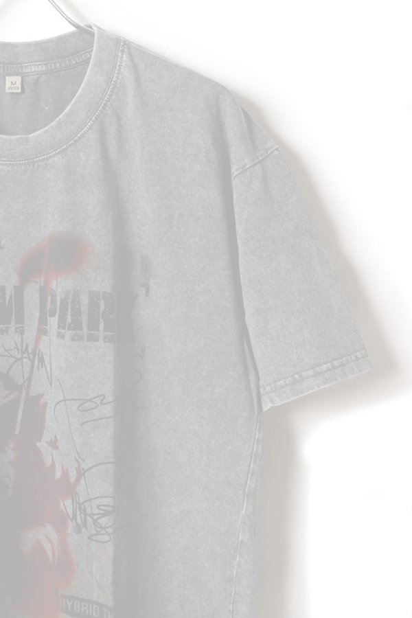 画像3:  {SOLD} LINKIN PARK Print Round Neck T-shirt{-BFS} (3)