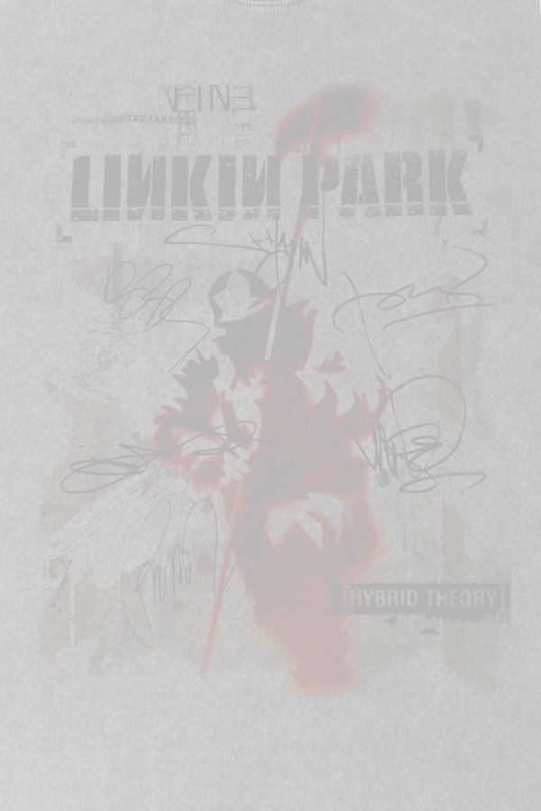 画像4:  {SOLD} LINKIN PARK Print Round Neck T-shirt{-BFS} (4)