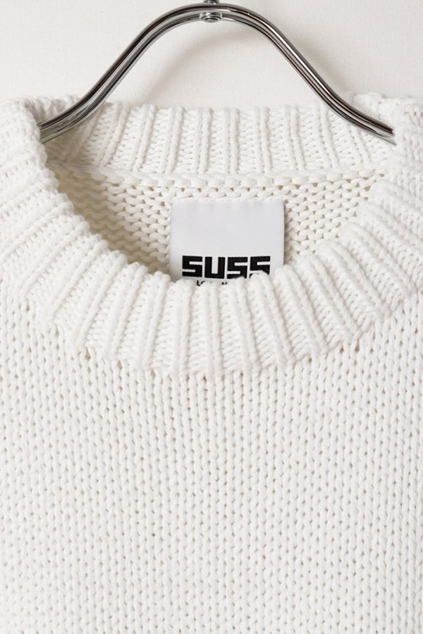 画像2: SUSS スス CABLE REGULAR CREWNECK{-BFA} (2)