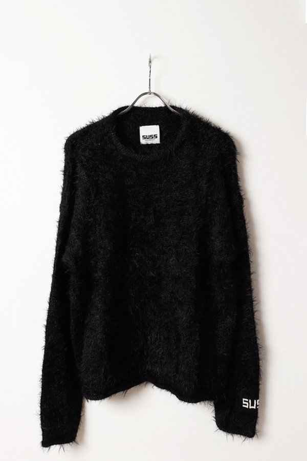 画像1: SUSS スス FUZZY ROLLNECK LOGO SWEATER{-BFA} (1)