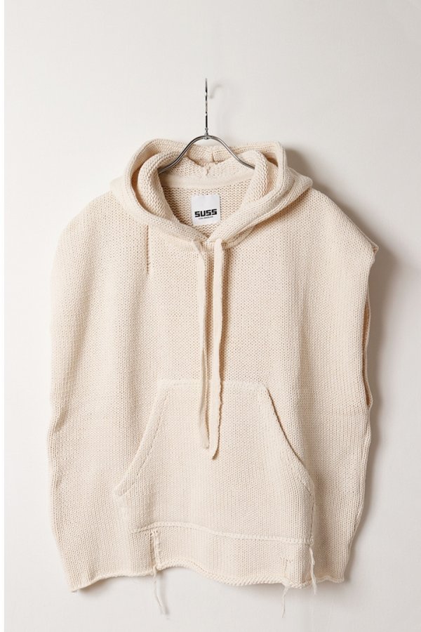 画像1: SUSS スス HOODIE VEST{-BFA} (1)
