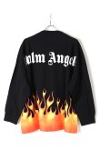 画像4: Palm Angels パームエンジェルス BURNING LOGO OVER TEE L/S{PMAB018R20413017-1088-BJS} (4)