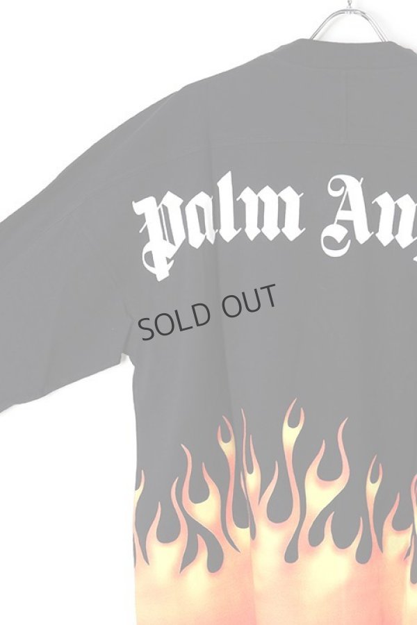 画像5: {SOLD}Palm Angels パームエンジェルス BURNING LOGO OVER TEE L/S{PMAB018R20413017-1088-BJS} (5)