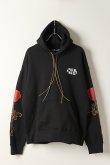 画像1: Palm Angels パームエンジェルス SIDE ROSES HOODY BLACK RED{PMBB058E20FLE011-1025-BJA} (1)