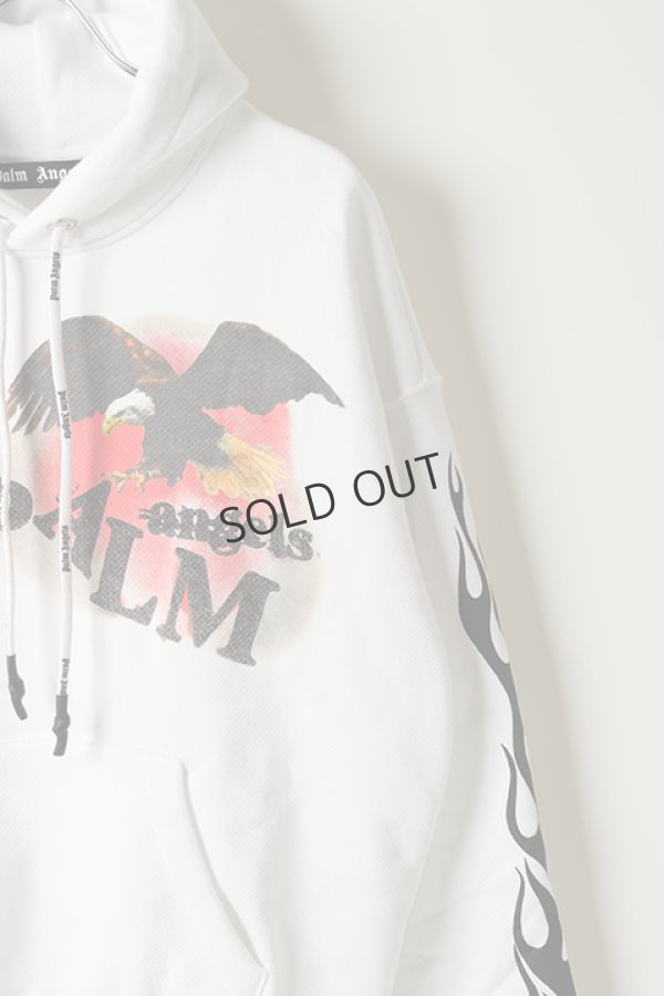 画像3: {SOLD}Palm Angels パームエンジェルス FLAME EAGLE HOODY WHITE MULTICOLOR{PMBB058E20FLE002-0184-BJA} (3)