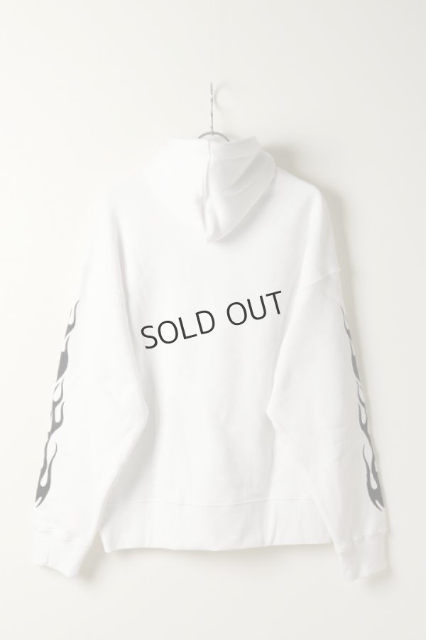 画像5: {SOLD}Palm Angels パームエンジェルス FLAME EAGLE HOODY WHITE MULTICOLOR{PMBB058E20FLE002-0184-BJA} (5)