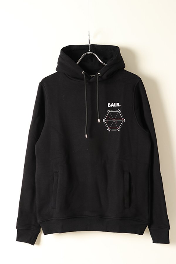 画像2: 【 50%OFF セール30,800円→15,400円】 BALR. ボーラー Olaf Straight Symmetry Hoodie{B1261.1012-BAA} (2)
