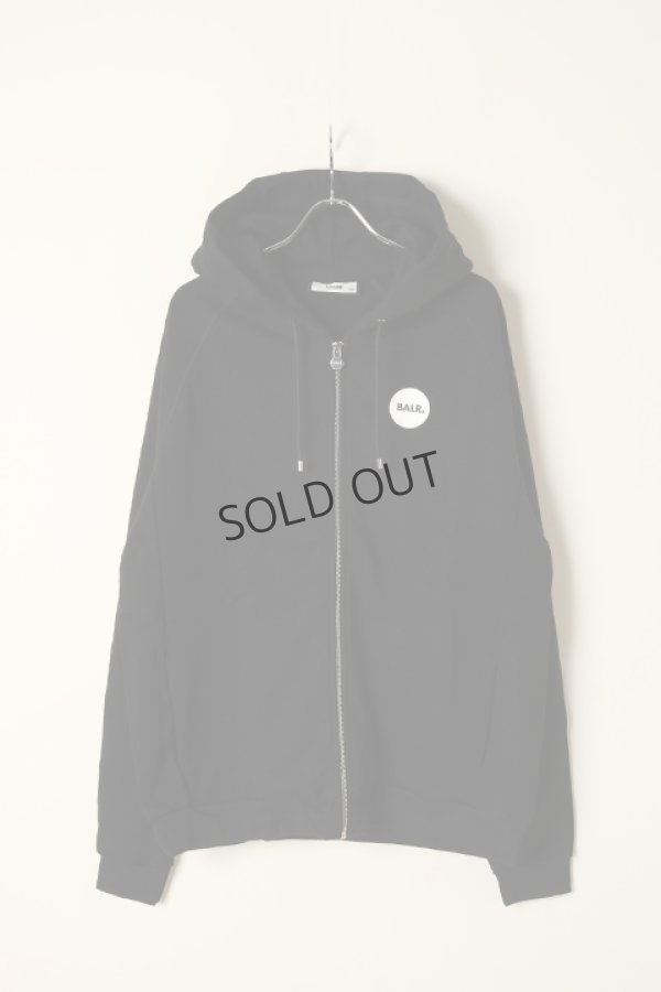 画像1: {SOLD}BALR. ボーラー Rani Round Rubber Badge Zip Hoodie{B1261.1079-BCS} (1)
