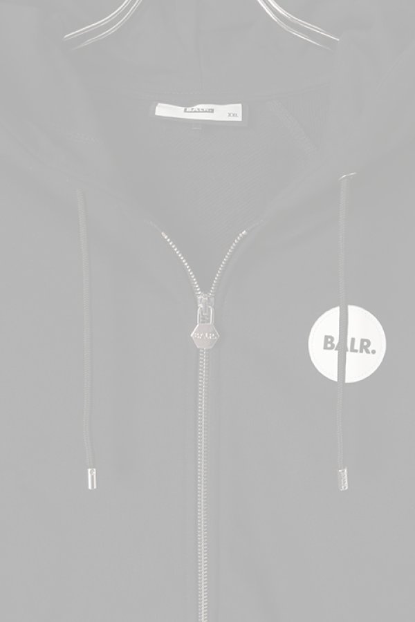 画像2:   BALR. ボーラー Rani Round Rubber Badge Zip Hoodie{B1261.1079-BCS} (2)