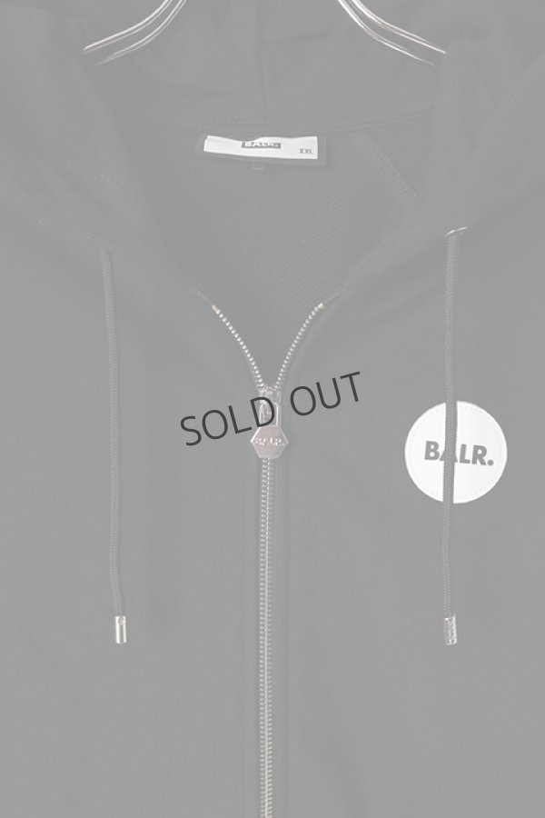 画像2: {SOLD}BALR. ボーラー Rani Round Rubber Badge Zip Hoodie{B1261.1079-BCS} (2)