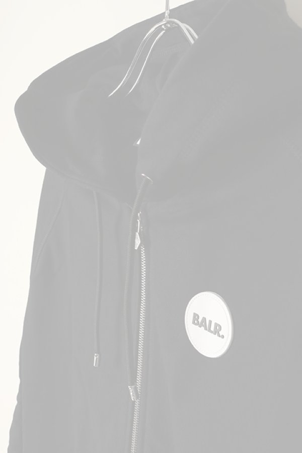 画像4:   BALR. ボーラー Rani Round Rubber Badge Zip Hoodie{B1261.1079-BCS} (4)