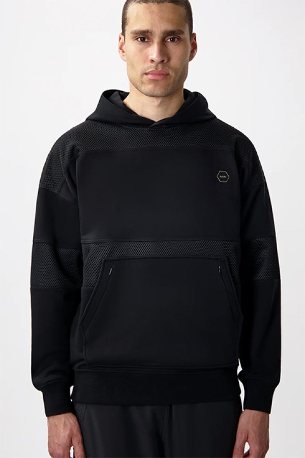 画像2: 【 50%OFF セール37,400円→18,700円】 BALR. ボーラー HEXLINE BOX FIT HOODIE{B1261.1124-BDA} (2)