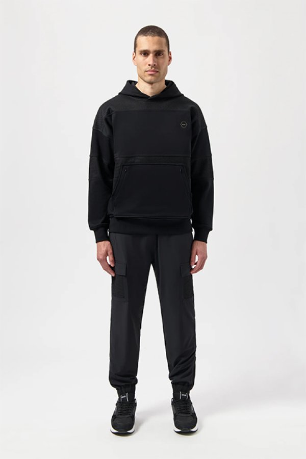 画像3: 【 50%OFF セール37,400円→18,700円】 BALR. ボーラー HEXLINE BOX FIT HOODIE{B1261.1124-BDA} (3)