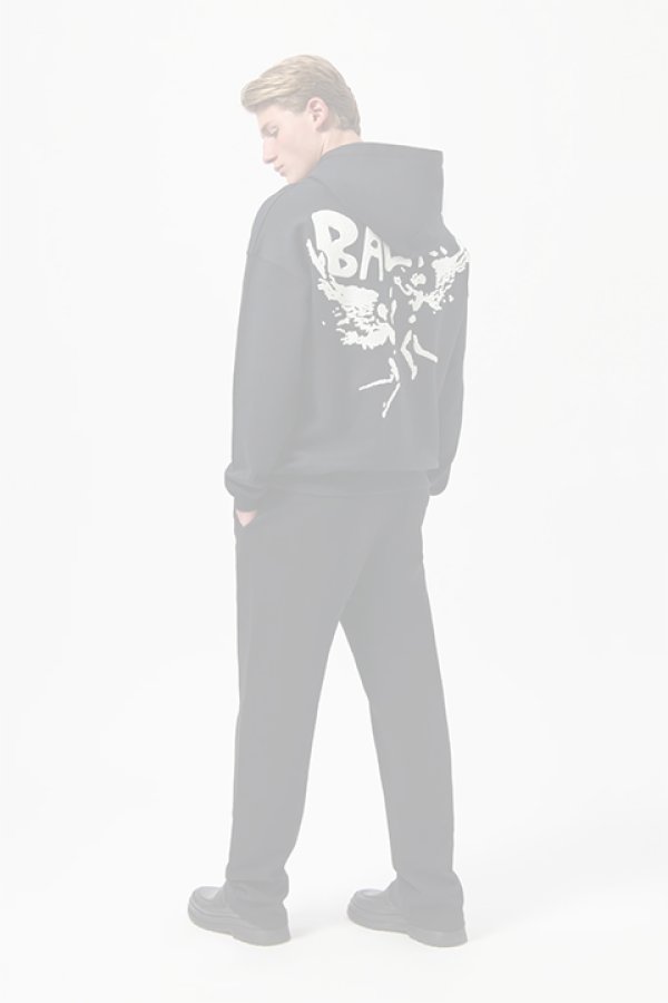 画像2:   BALR. ボーラー GAME OF THE GODS GRAFFITI BOX FIT HOODIE{B1261.1131-BDA} (2)