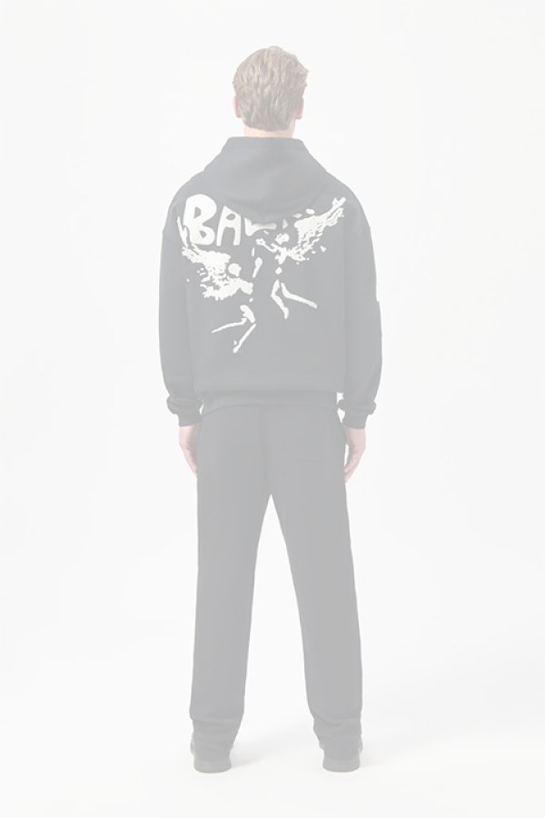 画像8:   BALR. ボーラー GAME OF THE GODS GRAFFITI BOX FIT HOODIE{B1261.1131-BDA} (8)