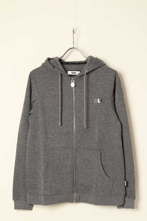 画像1: BALR. ボーラー Q-SERIES STRAIGHT ZIP THRU HOODIE{B1267.1001-BBA} (1)