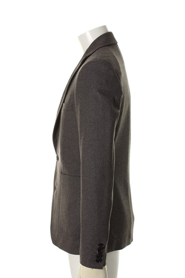 画像3: 【 30%OFF セール88,000円→61,600円】 AKM エイケイエム SHINY 'STRETCH WOOL SUPER120 2B-JKT(NARROW/PATCH P){-AFA} (3)