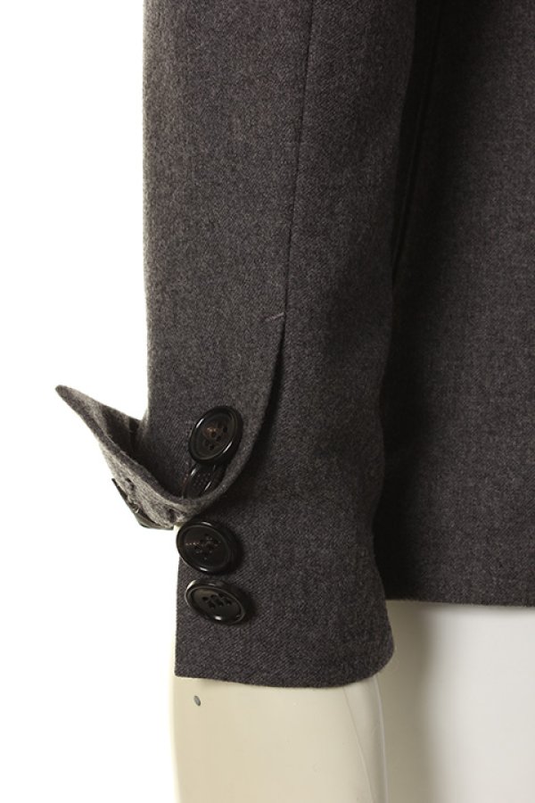 画像5: 【 30%OFF セール88,000円→61,600円】 AKM エイケイエム SHINY 'STRETCH WOOL SUPER120 2B-JKT(NARROW/PATCH P){-AFA} (5)