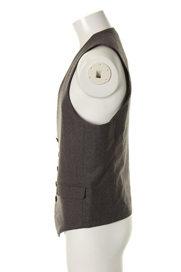 画像3: 【 30%OFF セール44,000円→30,800円】 AKM エイケイエム SHINY 'STRETCH WOOL SUPER120 GILET{-AFA} (3)