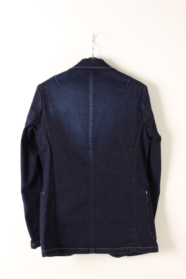 画像2: 【 30%OFF セール99,000円→69,300円】 AKM エイケイエム ULTRA STRETCH DENIM 12.3oz 2B JKT{B333-CNU147-DN54-AIA} (2)