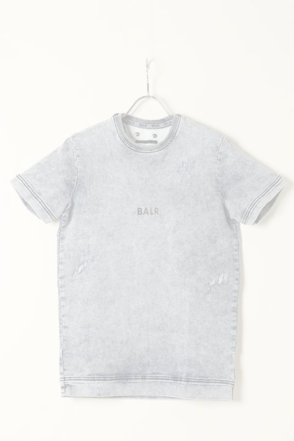 画像1:   BALR. ボーラー 【日本限定コレクション】Q-SERIES SHORT SLEEVE SWEATER{B1112.1062-ACIDBLUE-BAA} (1)