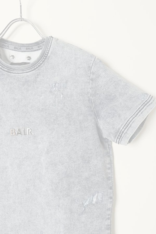 画像2:   BALR. ボーラー 【日本限定コレクション】Q-SERIES SHORT SLEEVE SWEATER{B1112.1062-ACIDBLUE-BAA} (2)