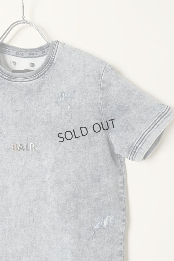 画像2: {SOLD}BALR. ボーラー 【日本限定コレクション】Q-SERIES SHORT SLEEVE SWEATER{B1112.1062-ACIDBLUE-BAA} (2)