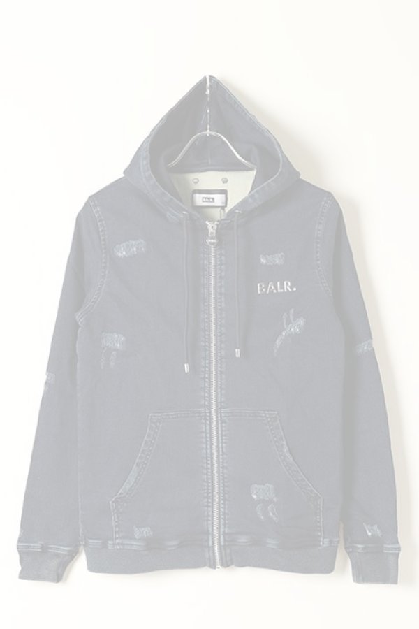 画像1:   BALR. ボーラー 【日本限定コレクション】Q-SERIES ZIPPED HOODIE{B1261.1026-INDIGOBLUE-BAA} (1)
