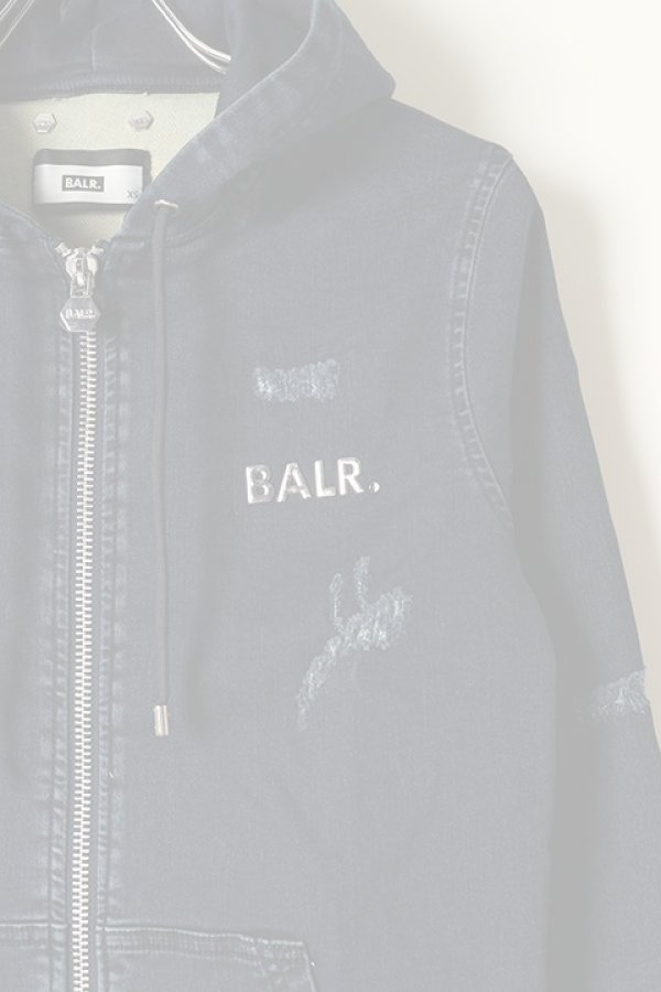 画像2:   BALR. ボーラー 【日本限定コレクション】Q-SERIES ZIPPED HOODIE{B1261.1026-INDIGOBLUE-BAA} (2)