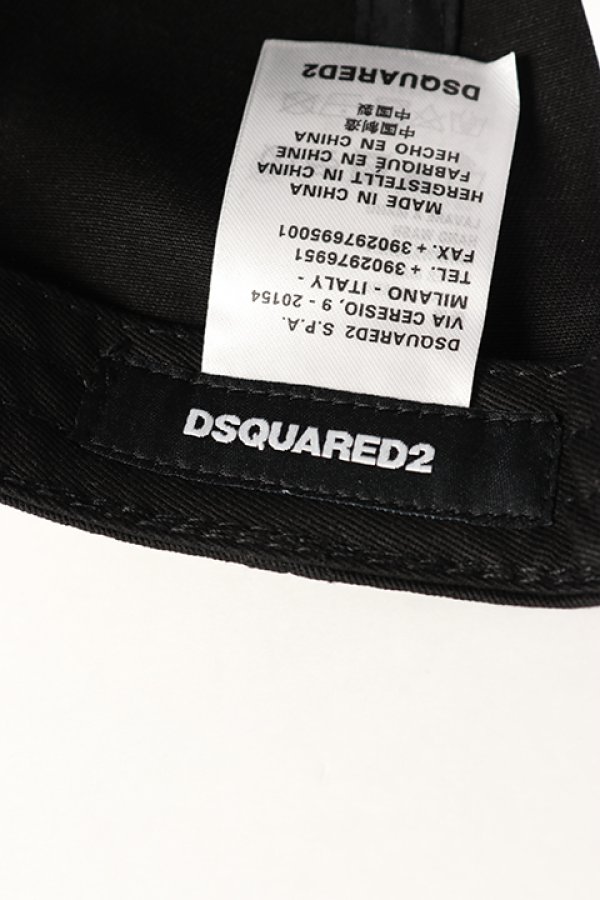 画像5: 【 30%OFF セール26,400円→18,480円】 DSQUARED2 ディースクエアード D2 Patch Baseball Cap{BCM064905C000012124-BCS} (5)