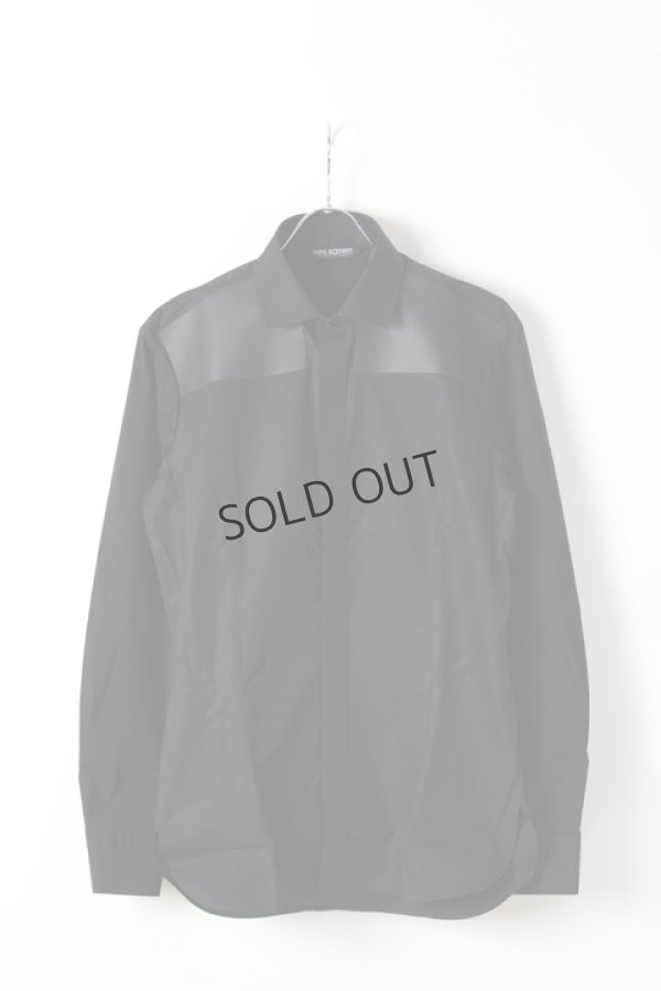 画像1: {SOLD}Neil Barrett ニールバレット POPELINE + FRAMIS PATCHES SHIRT TIE{BCM1042C-H133C-0101-AHA} (1)