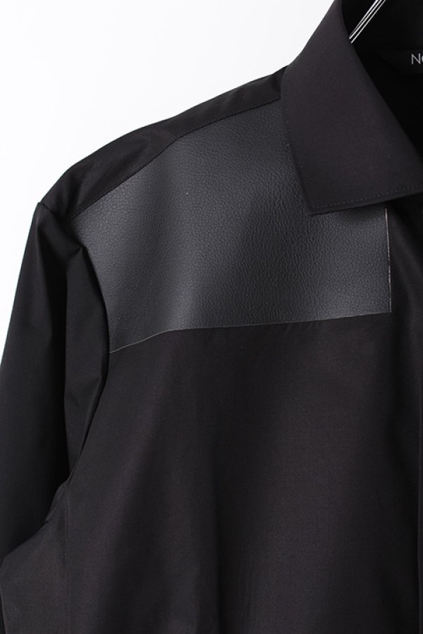 画像4: Neil Barrett ニールバレット POPELINE + FRAMIS PATCHES SHIRT TIE{BCM1042C-H133C-0101-AHA} (4)