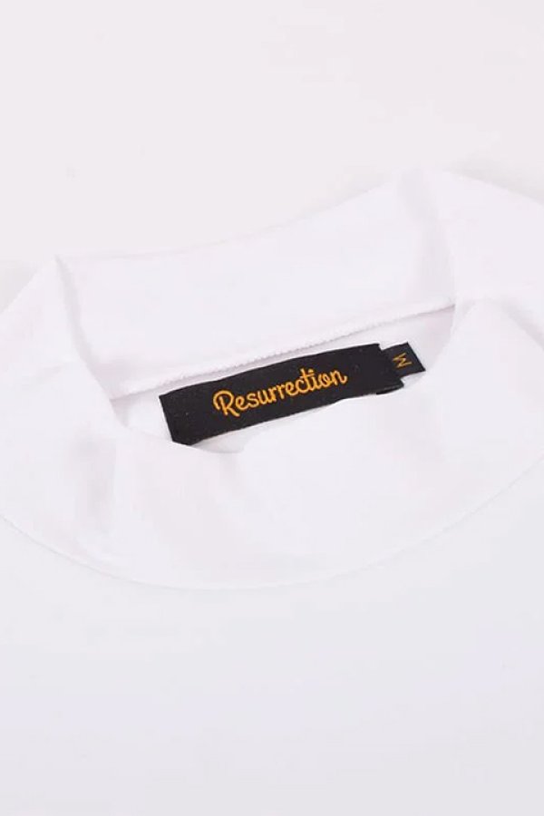画像3: 【 30%OFF セール20,900円→14,630円】 レザレクション|Resurrection メンズ LSロゴハイネックシャツ{-BDS} (3)