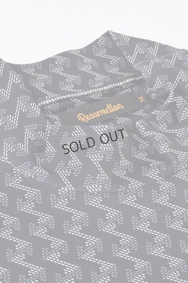 画像5: {SOLD}レザレクション|Resurrection メンズ GMプリントハイネックシャツ{-BDS} (5)