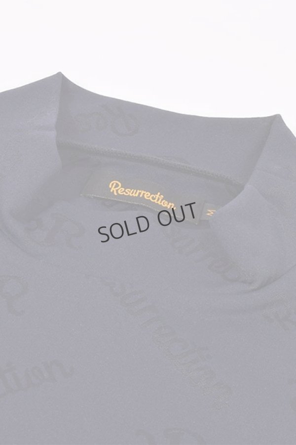 画像5: {SOLD}レザレクション|Resurrection メンズ モノグラムジャガードハイネックシャツ{-BDS} (5)